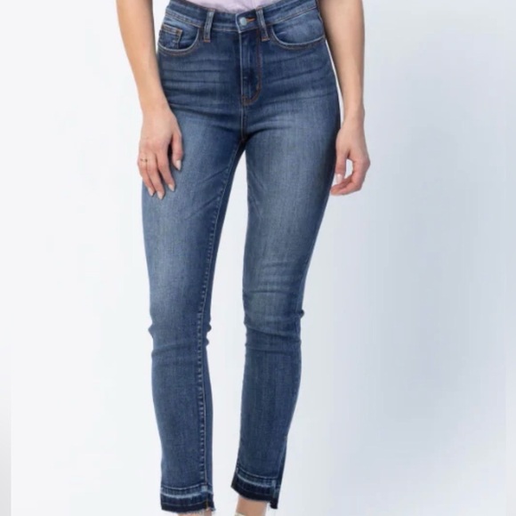 Judy Blue Denim - Judy Blue High Rise Dark Skinny Blue Jeans Women’s Size 15